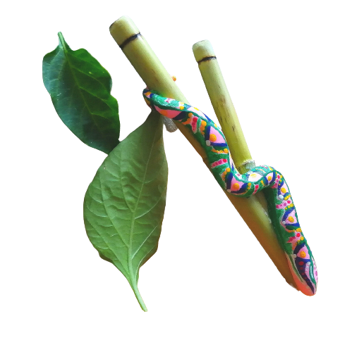 Kuripe Large Snake - Mixcolor Primordial Bamboo