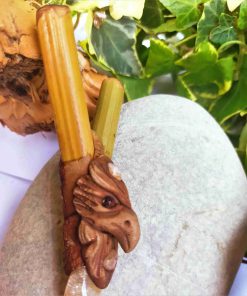 Kuripe Bambu Totem Aquila e pietre potentimagiche