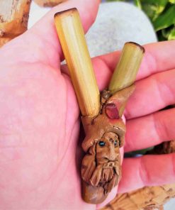 Kuripe Bambu Totem Mago Folletto Amuleto Pietre potenti