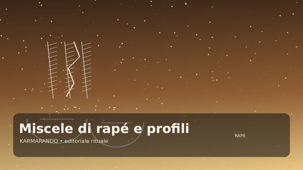 Miscele di rapé: come leggere profili, origini e carattere senza comprare alla cieca