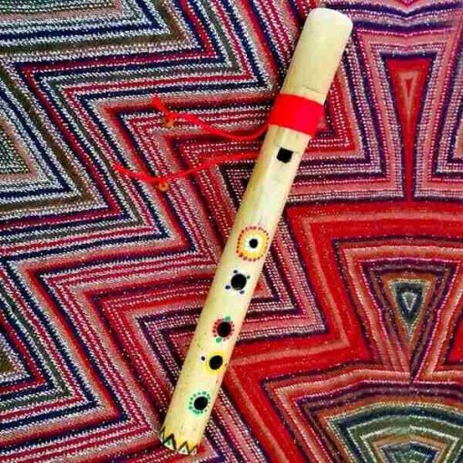Flauto-Siyotanka-Baby-Rainbow-Homemade-Nativo-Sciamanico-Pentagonale-Suono-Anima-353852703464-2