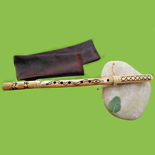 Flauto-Siyotanka-Serpente-Homemade-Nativo-Sciamanico-Pentagonale-Con-Custodia-3